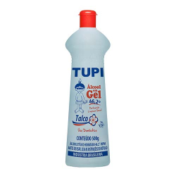 alcool gel tupi 500g 46,2 inpm talco