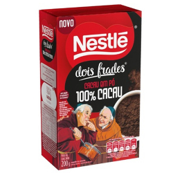cacau em po nestle dois frades 100% cacau 200g