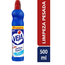 limpador veja limpeza pesada original 500ml 20% de desconto