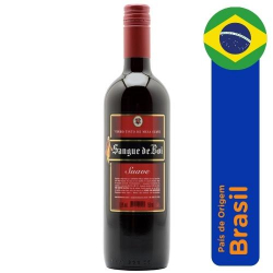 vinho nacional sangue boi tinto suave 750ml