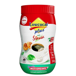 adocante lowcucar plus 300g c/ stevia