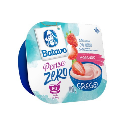 iogurte grego batavo pense zero morango 100g