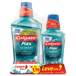 antisseptico bucal plax infinity 500ml + 250ml preco especial