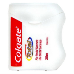 fita dental colgate total encerado 25m