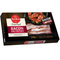 bacon fatiado gourmet seara 250gr