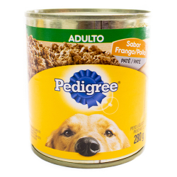 pate pedigree adulto com pedacos de frango 280g
