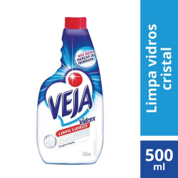 veja limpa vidro vidrex cristal 500ml