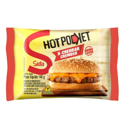 sanduiche congelado x-cheddar cremoso sadia hot pocket pacote 145g