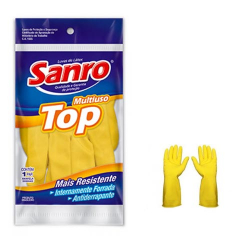 luva multiuso sanro top amarela m