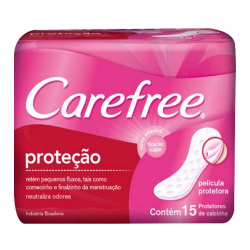 protetor diario carefree original com 15 unid.