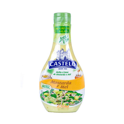 molho para salada castelo 236ml mostarda e mel