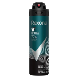desodorante rexona men aerosol invisible 150ml