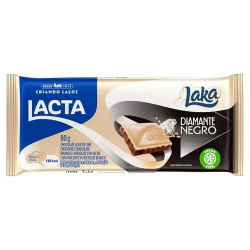 choc. barra lacta 80g diam.negro laka