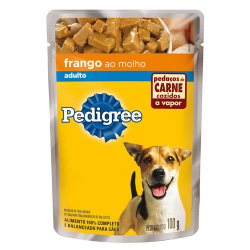 pedigree sache adulto com pedacos de frango ao molho 100g