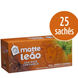 cha de canela matte leao 40g com 25 saquinhos