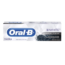 creme dental mineral clean fresh mint oral-b 3d white caixa 102g