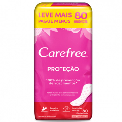 protetor diario carefree leve 80 pague 60