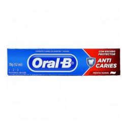 creme dental oral-b anti-caries menta suave 70g