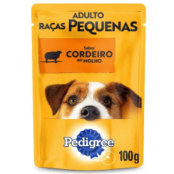 pedigree sache adulto com pedacos de cordeiro ao molho 280g