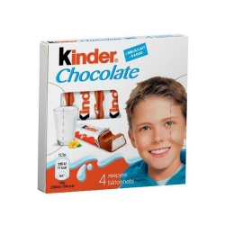 kinder chocolate recheio ao leite 50g