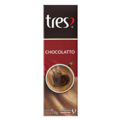 capsula tres 3 coracoes chocolatto 10 unds. de 11g