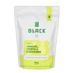 erva mate black 500g abacaxi/hortela/gengibre
