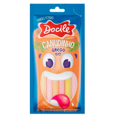 bala regaliz docile canudinho 70g grego