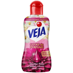 limpador veja perfumado concentrado 100ml quartzo rosa jasmim