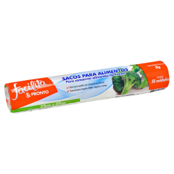 saco p/alimentos facilita & pronto c/50 2kg 20x34cm