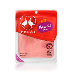 presunto fatiado perdigao 200g cozido