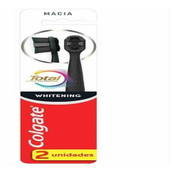 escova dental colgate total whitening c/2 restore soft