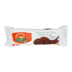biscoito natural life sem gluten coco e cobertura de chocolate 140gr