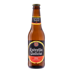 cerveja premium lager puro malte estrella galicia garrafa 355ml