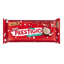 chocolate nestle prestigio ao leite flowpack 114g