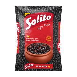 feijao preto tipo 1 solito pacote 1kg