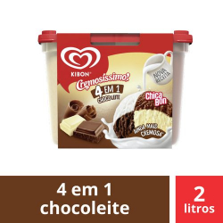 sorvete kibon chocolate 2l
