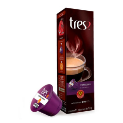 capsula tres 3 coracoes expresso supremo 10 unids. de 8g