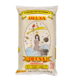 farinha mandioca deusa 1kg branca grossa