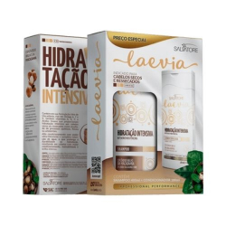 kit shampoo 400+condicionador 180ml laevia hidratacao intenso