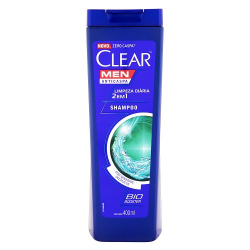 shampoo anticaspa clear men limpeza diaria 2 em 1 400 ml