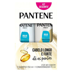 kit shampoo + condicionador pantene pro-v brilho extremo