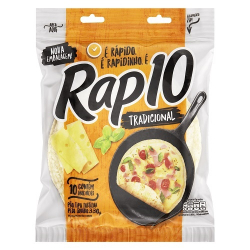pao pullman tipo tortilhas rap10 330g com 10unids