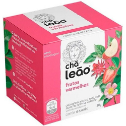 cha misto frutas vermelhas cha leao caixa 20g 10 unidades