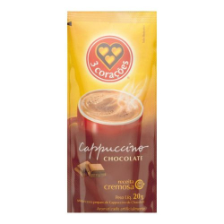 cafe cappucino 3 coracoes chocolate 20g