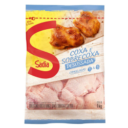 file de coxa e sobrecoxa de frango sadia congelado pct 1kg