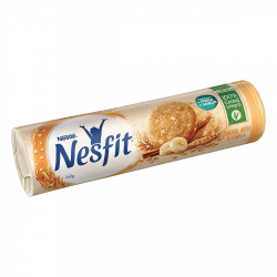 biscoito integral banana, aveia & canela nestle nesfit pacote 160g