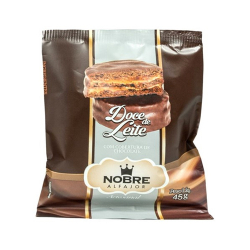 alfajor nobre 40g doce de leite c/ cobertura.choc