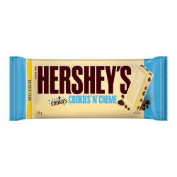 choc. barra hersheys 77g cookies creme