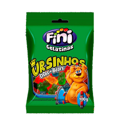 bala fini gelatina ursinhos brilho 80gr