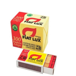 fosforos fiat lux casa c/ 6 caixas 300 palitos